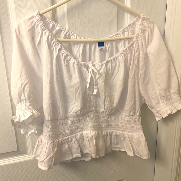 Old Navy Tops - Puff-Sleeve Smocked Poet Blouse for Women